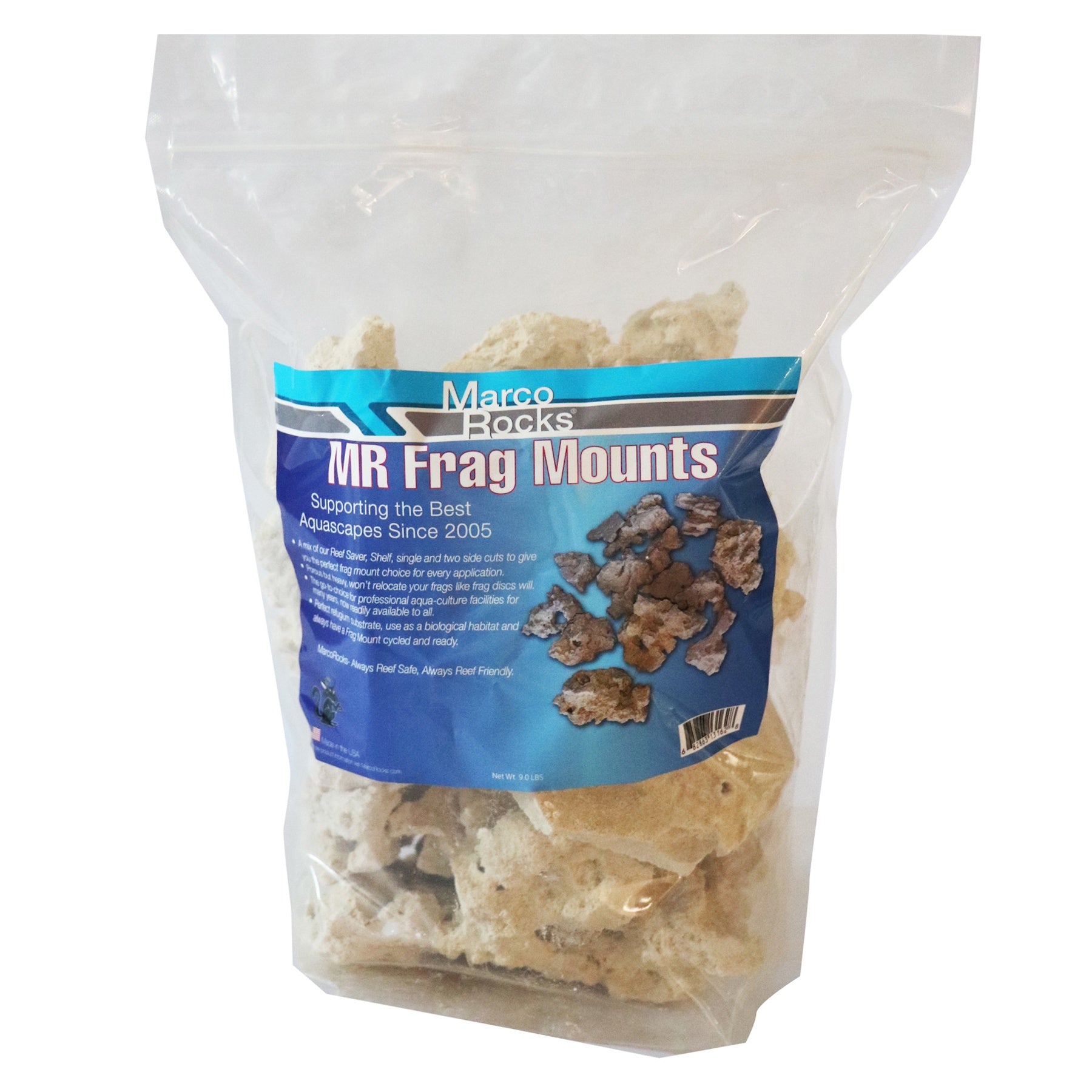 Marco Rocks Frag Mount Bag 9lbs – Essex Marine Aquatics