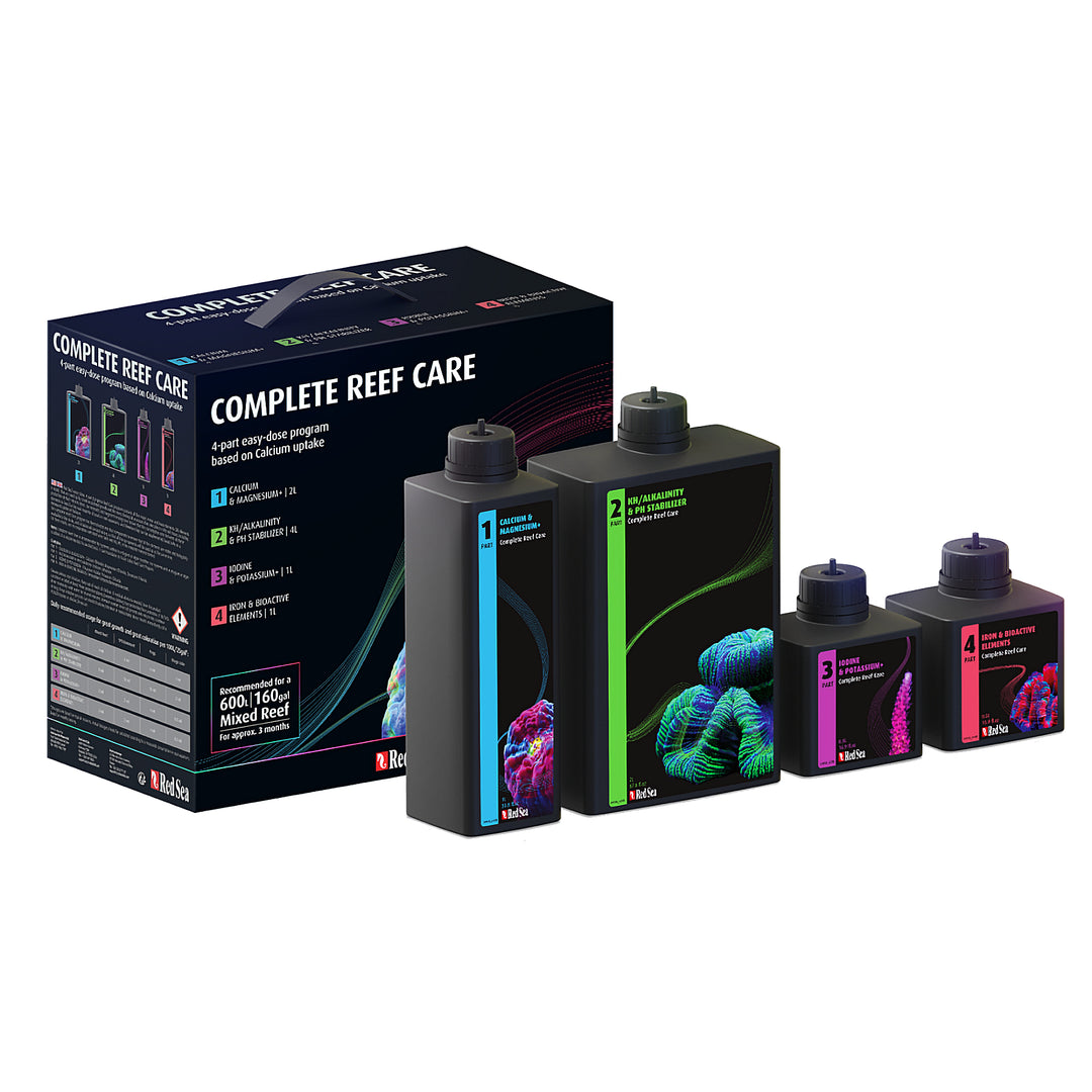 redsea レッドシー　COMPLETE REEF CARE Red Sea 4-Part Complete Reef Care – Essex Marine Aquatics